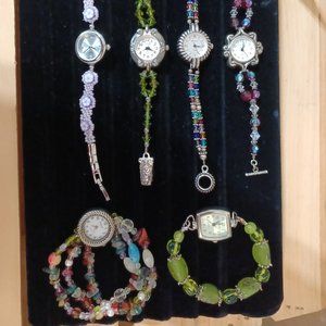 🎀⌚6 Handcrafted Bead Watches⌚🎀